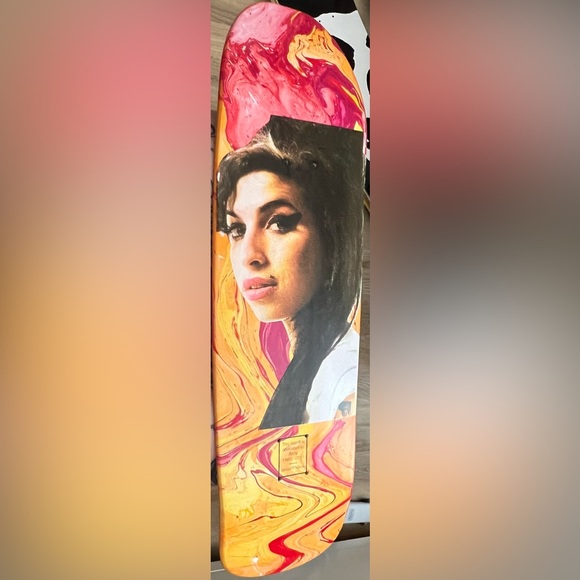 Marbled 9.25 Amy Winehouse Dedicated Skateboard Deck by Pocket Pistols - Picture 1 of 2